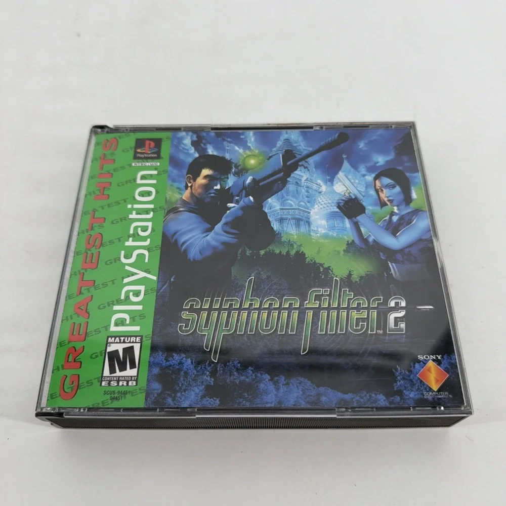 Syphon Filter 2 (Sony PlayStation 1) PS1 Black Label No Manual